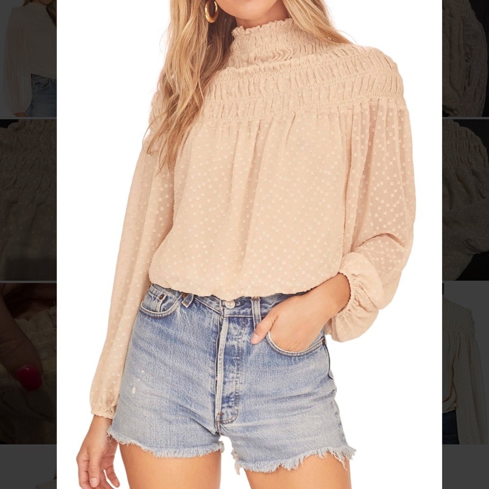 REVOLVE NEW ASTR the Label Libra Top in Buttermilk